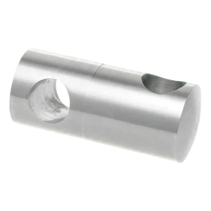 PSG dvojitý průchozí držák zábradlí pro tyč fi 12 mm – nerezová ocel AISI 304 satén