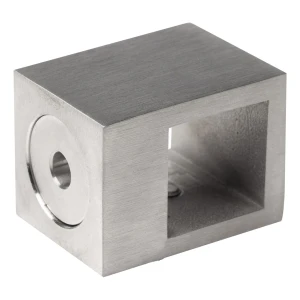 PSG – průchodný držák pro zábradlí na tyč 20×20 mm AISI 304 satén