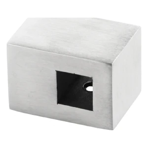 PSG průchozí držák zábradlí pro čtvercovou tyč 12×12 mm – nerezová ocel AISI 304 satén