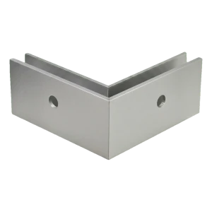 PSG rohový profil U vnější pro celoskleněné zábradlí 200×119×47 mm – boční kotvení