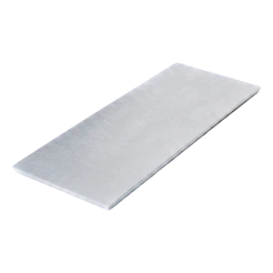 Kozza – boční plochá záslepka pro U profil skleněného zábradlí 124×50 mm satén