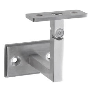 PSG přegubový držák zábradlí nástěnný 70×40 mm – nerezová ocel AISI 304 satén, plochý systém