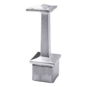 Rohová podpora madla 42,4 mm pro sloupek 40x40 mm – nerezová ocel AISI 304 satén