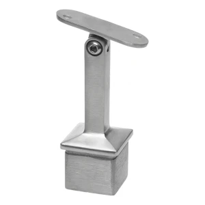 PSG podpora madla ploché kloubová lepená na sloupek 40x40 mm AISI 304 satén