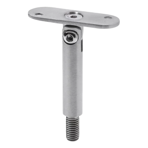 Kloubová tyč podpory madla fi 14×75 mm s plochým pleskem – AISI 304 satén, závit M8