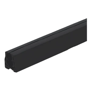 Gumové těsnění pro nasazovací madlo na sklo 8–11 mm, 24×24 mm, černé