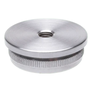 Záslepka zatlačovací vypuklá do trubky 42,4 mm se závitem M8 – nerezová ocel satén