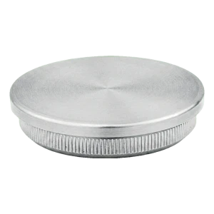 Krytka plochá zatlačovaná do trubky zábradlí 48,3 mm, nerezová ocel AISI 304 saténová