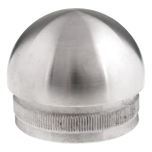 Elipsoidální záslepka zatlačovaná do trubky 48,3 mm, nerezová ocel AISI 304 satén