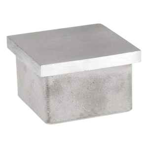 Záslepka zarážecí do čtvercového profilu 40×40×2 mm – nerezová ocel AISI 304 satén