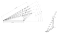 Montážní trojúhelník, Nastavitelný - 15-30 Vertikálních - 1500x580x1050 PV-09-07 (4)