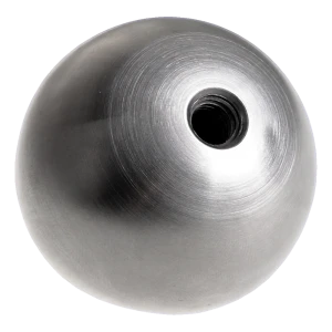 Šroubovací kuličková koncovka plná Ø 25 mm pro zábradlí – nerezová ocel AISI 304 satén, závit M8