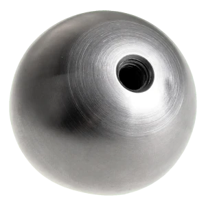Koule navlečená plná na zábradlí fi 40 mm závit M8 – nerezová ocel satén