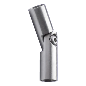 Kloubové zábradlové koleno 90°–180° pro tyč fi 12 mm – nerezová ocel AISI 304 satén