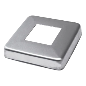Krytka čtvercová ocelová pro profil zábradlí 40x40 mm – 85x85 mm satén