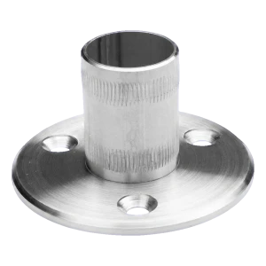 PINOX – základna sloupku zábradlí fi42,4 mm k zatloukání, nerezová ocel satén