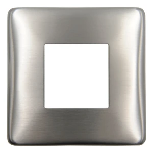 Čtvercová maskující rozeta 90×90 mm pro zábradlový profil 40×40 – nerez AISI 304 satén
