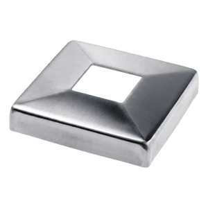 Krycí rozeta čtvercová pro profil 40x40 mm – nerezová ocel AISI 304 satin